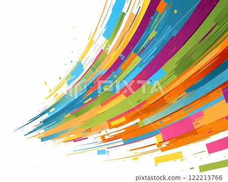 具有相交彩色曲線的動態抽象背景 具有相交彩色曲線的動態抽象背景 122213766