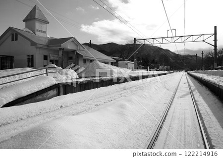 雪國、南會津…雪景【會津荒海站】 雪國、南會津…雪景【會津荒海站】 122214916