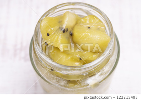 玻璃瓶裝獼猴桃果醬 玻璃瓶裝奇異果果醬 122215495