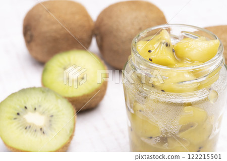 玻璃瓶裝獼猴桃果醬 玻璃瓶裝奇異果果醬 122215501