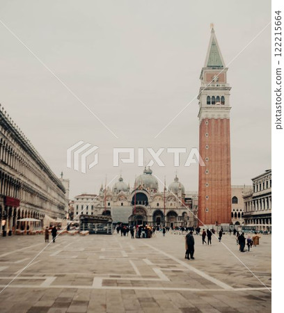 St. Marks Square Venices Iconic Romantic Landmark 122215664