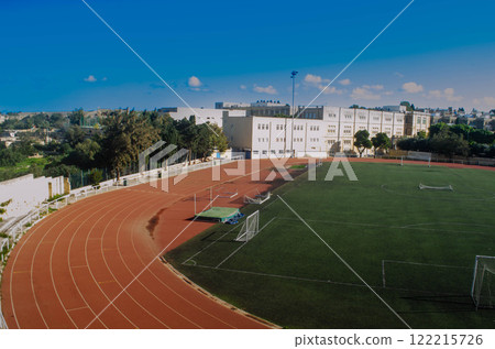 Modern School Athletics Track and Soccer Field 122215726