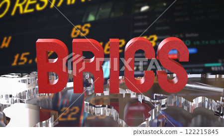 The Red Brics and World map for Business concept 3d Rendering. The Red Brics and World map for Business concept 3d Rendering. 122215845