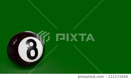 Eight Ball for Game or Hobby concept 3d rendering. Eight Ball for Game or Hobby concept 3d rendering. 122215848