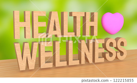 The Health wellness word for Health or medical concept 3d rendering. The Health wellness word for Health or medical concept 3d rendering. 122215855