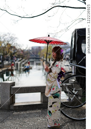 Kurashiki rickshaw ride and kimono experience 122216925