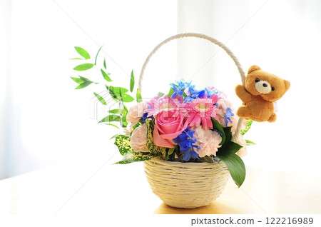 Soap flower basket and Rilakkuma 122216989