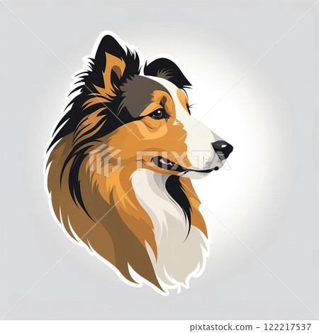 表情威嚴的粗獷柯利牧羊犬 122217537