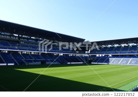 Peace Stadium: A soccer stadium with beautiful grass Peace Stadium: A soccer stadium with beautiful grass 122217852
