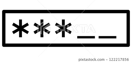 Illustration of entering a PIN Illustration of entering a PIN 122217856