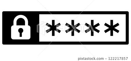 Illustration of entering a PIN 122217857