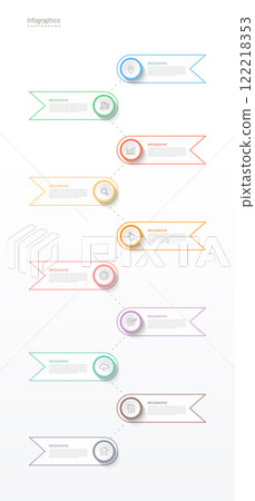 Infographic 10 options design elements for your business data. Vector Illustration. Infographic 10 options design elements for your business data. Vector Illustration. 122218353