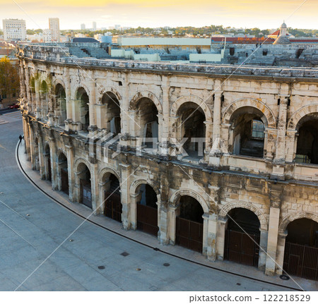 Arena of Nimes at sunset 122218529