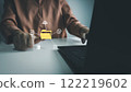 Document Management System, Officer using laptop manage files, Online document database management, automated processes to manage system, ERP enterprise efficient, business technology 122219602