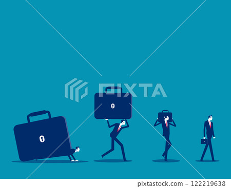 Business with contrasts, Business carrying vector flat style Business with contrasts, Business carrying vector flat style 122219638