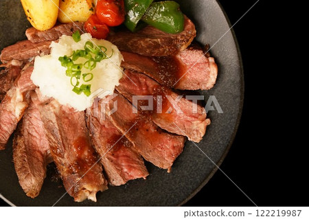 Super tender beef tenderloin steak 122219987