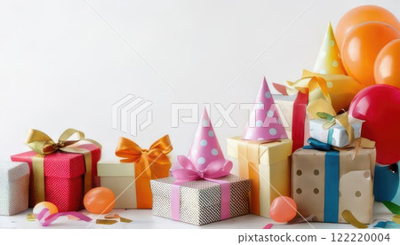 [AI圖像] 一堆禮物派對圖像 122220004