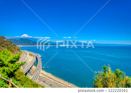 富士山、駿河灣、高速公路 122220161