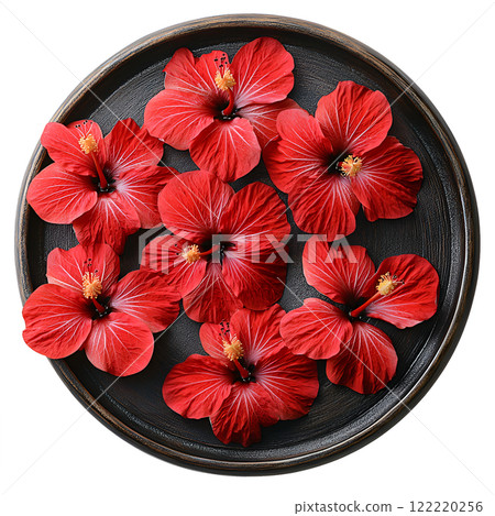 colorful flower in a pot 122220256