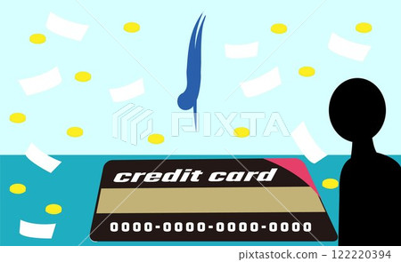 Person jumping into card 122220394
