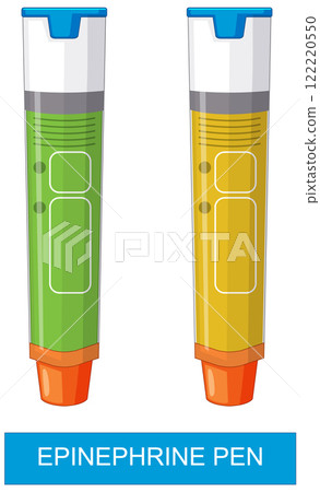 Epinephrine Pen Vector Illustration 122220550