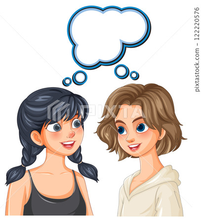 Two Friends Sharing Thoughts 122220576