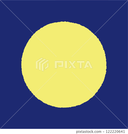 Analog hand-drawn style moon 122220641