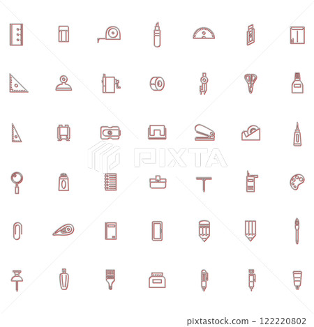 教材工具圖示集顏色陰影 教材工具圖示集顏色陰影 122220802