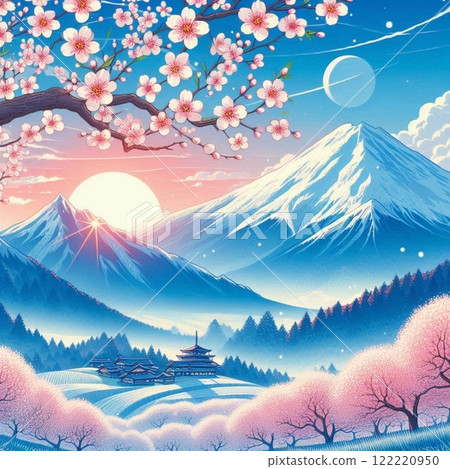 櫻花飄揚的春景 122220950