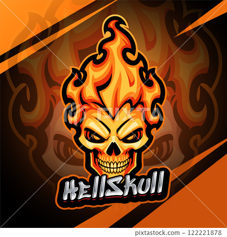 Hellskull esport mascot logo design Hellskull esport mascot logo design 122221878