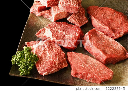 Japanese Black Beef Lean Thigh Steak 122222645