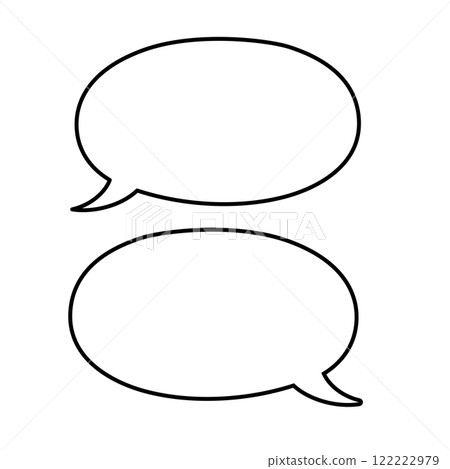 會話簡單黑線語音氣泡圖 會話簡單黑線語音氣泡圖 122222979