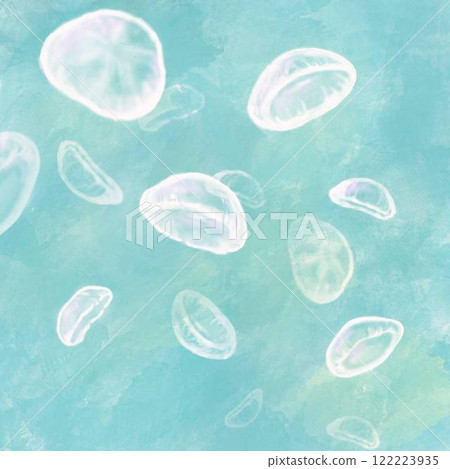 Jellyfish floating in water 122223935