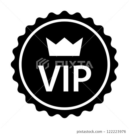 VIP icon vector for graphic design, logo, website, social media, mobile app, UI 122223976