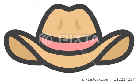 Cowboy hat vector illustration 02 122224237