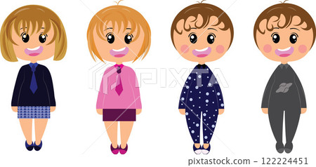 set of girl cartoon 122224451
