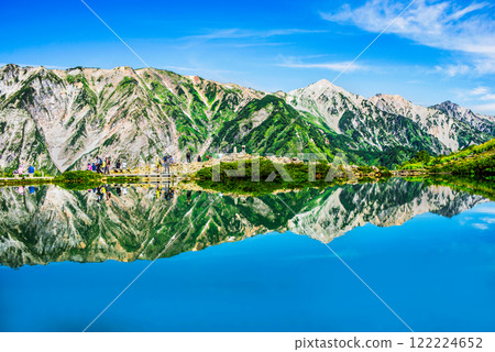 Reflection of Lake Happo in the Northern Alps Reflection of Lake Happo in the Northern Alps 122224652