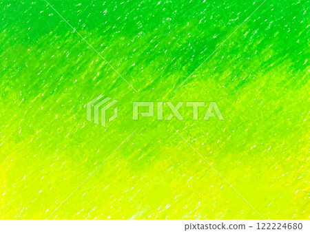 Green gradation drawn with oil pastels Texture illustration 122224680