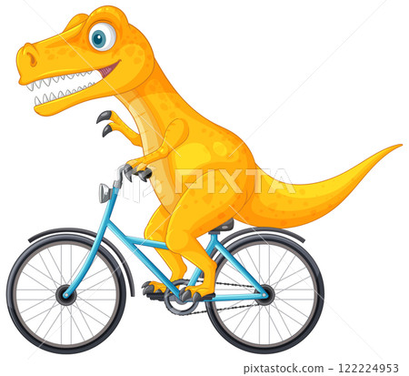 Dinosaur Riding a Bicycle Adventure 122224953