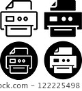 Copy machine file icon set 122225498