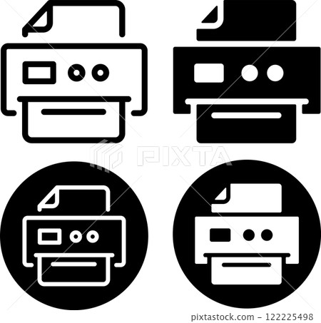 Copy machine file icon set 122225498