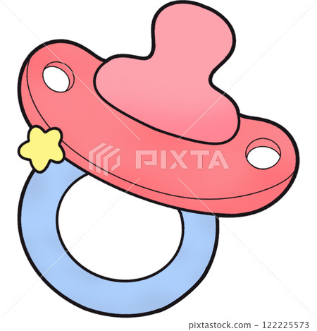 The illustration of a pacifier The illustration of a pacifier 122225573