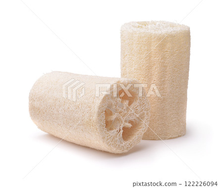 Two natural luffa bath sponges Two natural luffa bath sponges 122226094