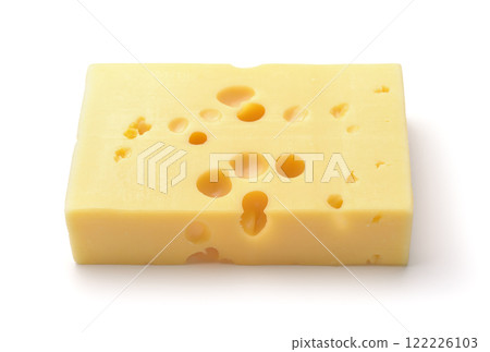 Square piece of Maasdam cheese 122226103