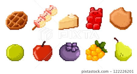 Pixel art food collection 122226201
