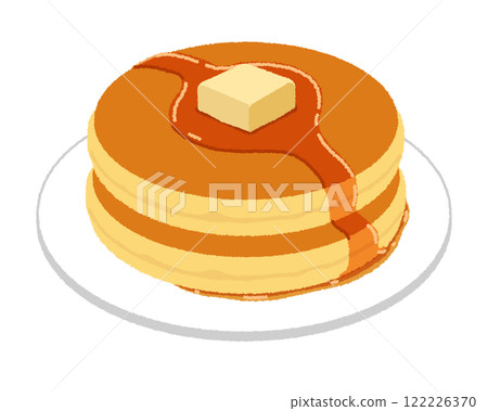 Hot cake illustration 122226370