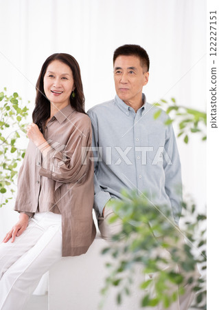 Senior couple portrait 122227151