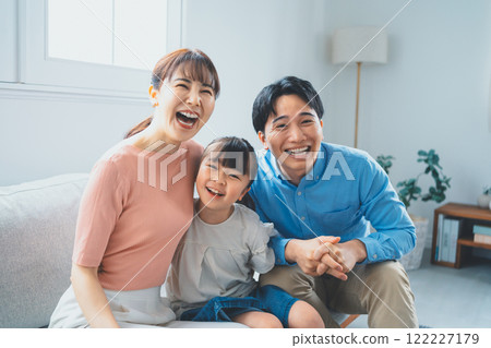 3 people family 3 people family 122227179