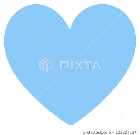Blue heart symbol 122227184