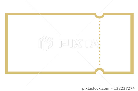 Ticket-shaped frame background vector illustration material Ticket-shaped frame background vector illustration material 122227274
